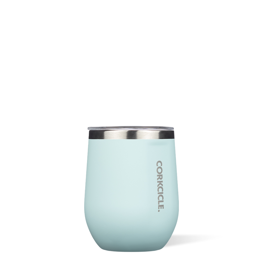 Corkcicle 12 oz Stemless Wine Cup Powder Blue