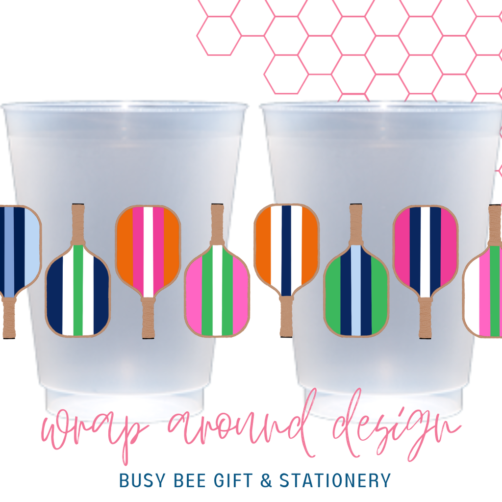 Busy Bee Gift & Stationery - Pickleball Paddle Frost Flex Cups