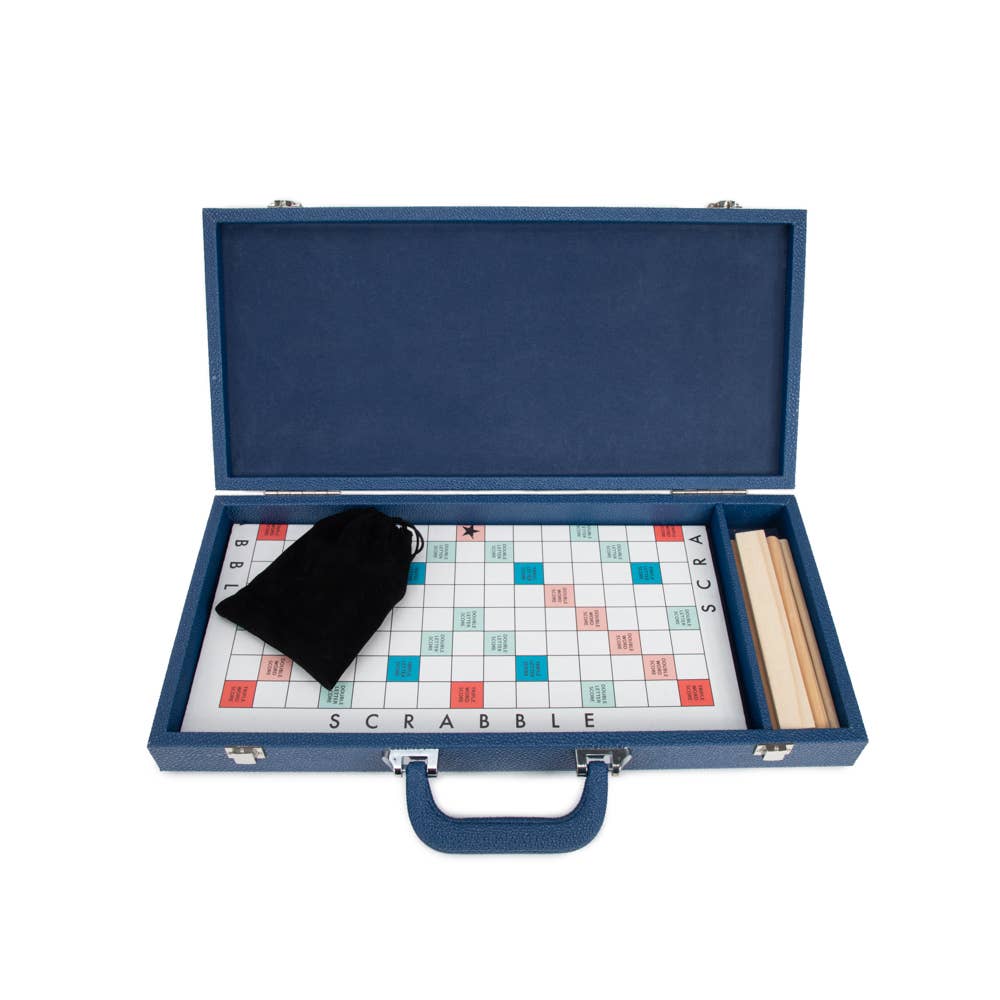 Brouk and Co. - Onyx Scrabble Set: Blue - Home 2 Court