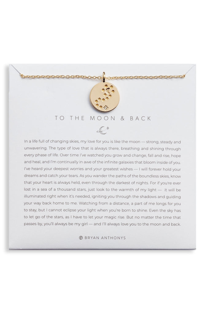 Bryan Anthonys to the Moon and Back Pendant Necklace in 14K Gold - Home 2 Court