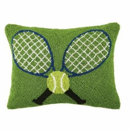 Crossed Tennis Racquets Hook Pillow - Home 2 Court