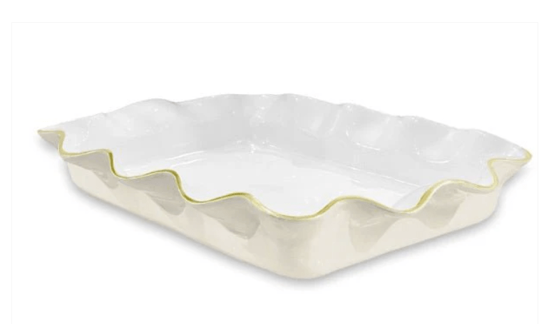 Encanto Carola Rectangle Pyrex Holder - (Cream and White) - Beatriz Ball - Home 2 Court