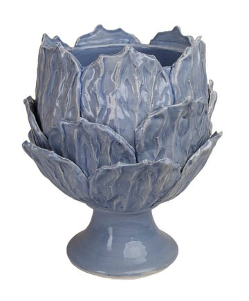 Footed Cachepot Blue Foliage - Home 2 Court