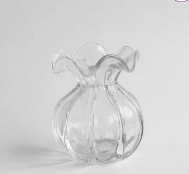 Glass Vento Medium Round Bud Vase - Clear - Beatriz Ball - Home 2 Court