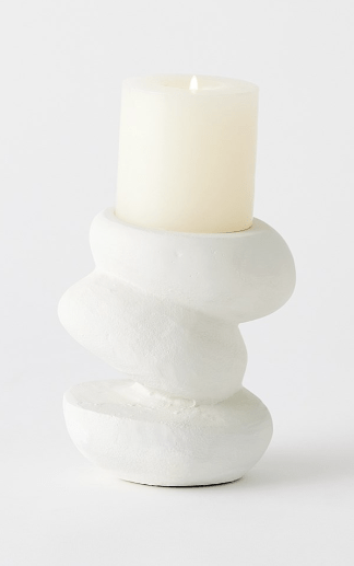 GV - Pradier Candle Holder - White - Small - Home 2 Court