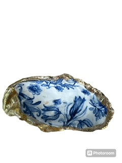 Gold Oyster Shell Trinket Dish - Waverly Moments - 4- Medium