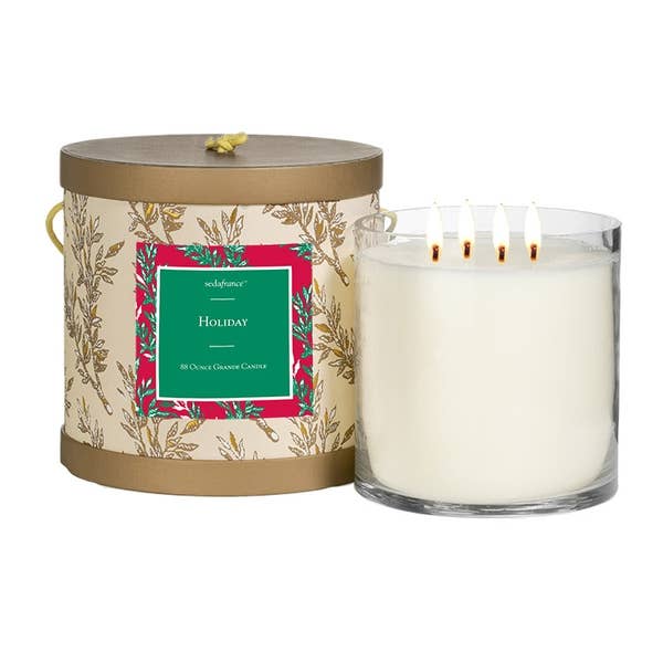 Seda France Candles - 88 oz Holiday Classic Toile Candle