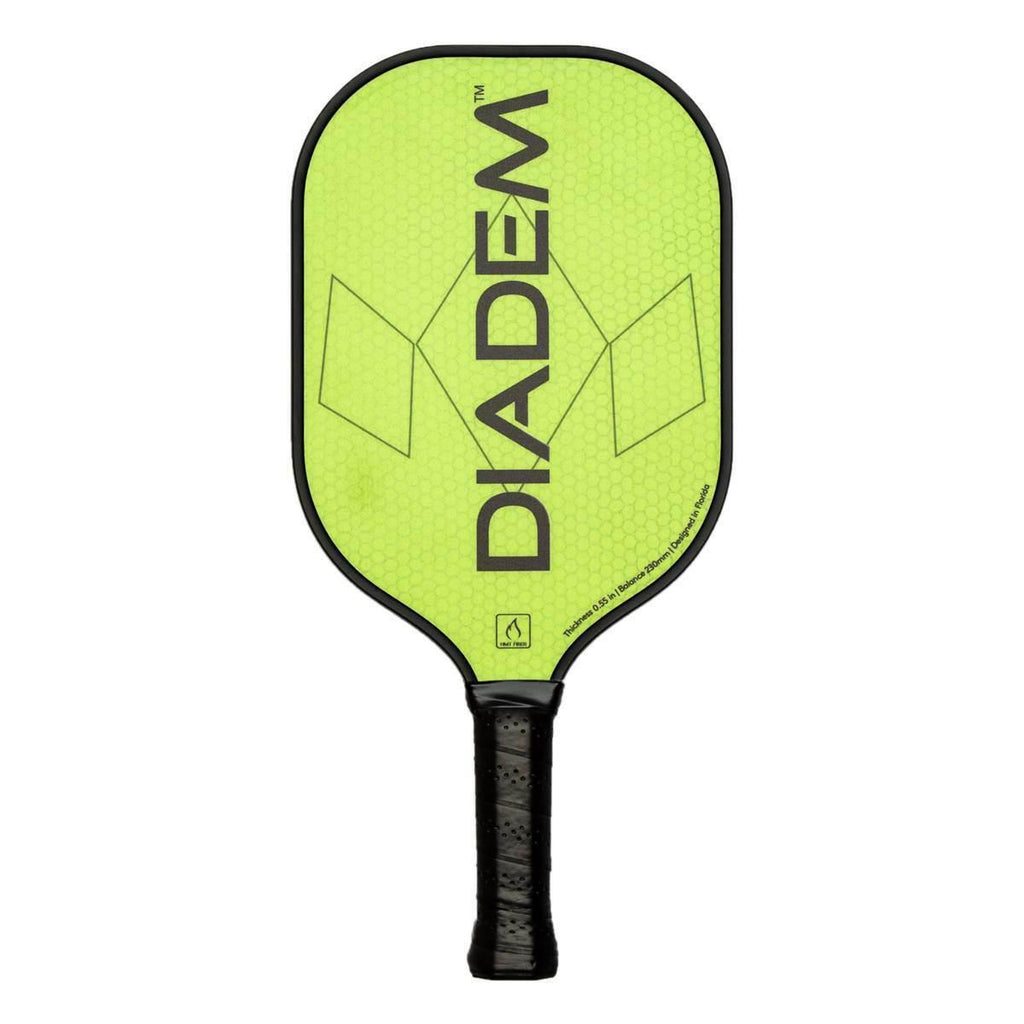 Diadem Riptide Pickleball Paddle | Honeycomb Core, Fiberglass Face | Ultra Sleek Edge Guard, Easy to Swing