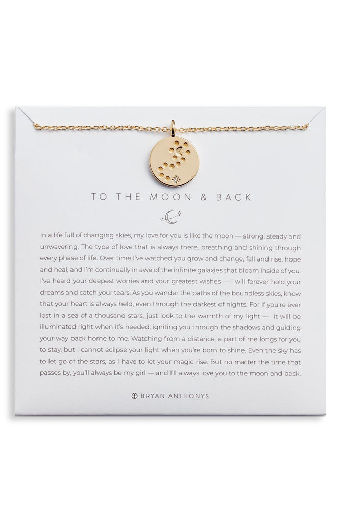 Bryan Anthonys to the Moon and Back Pendant Necklace in 14K Gold