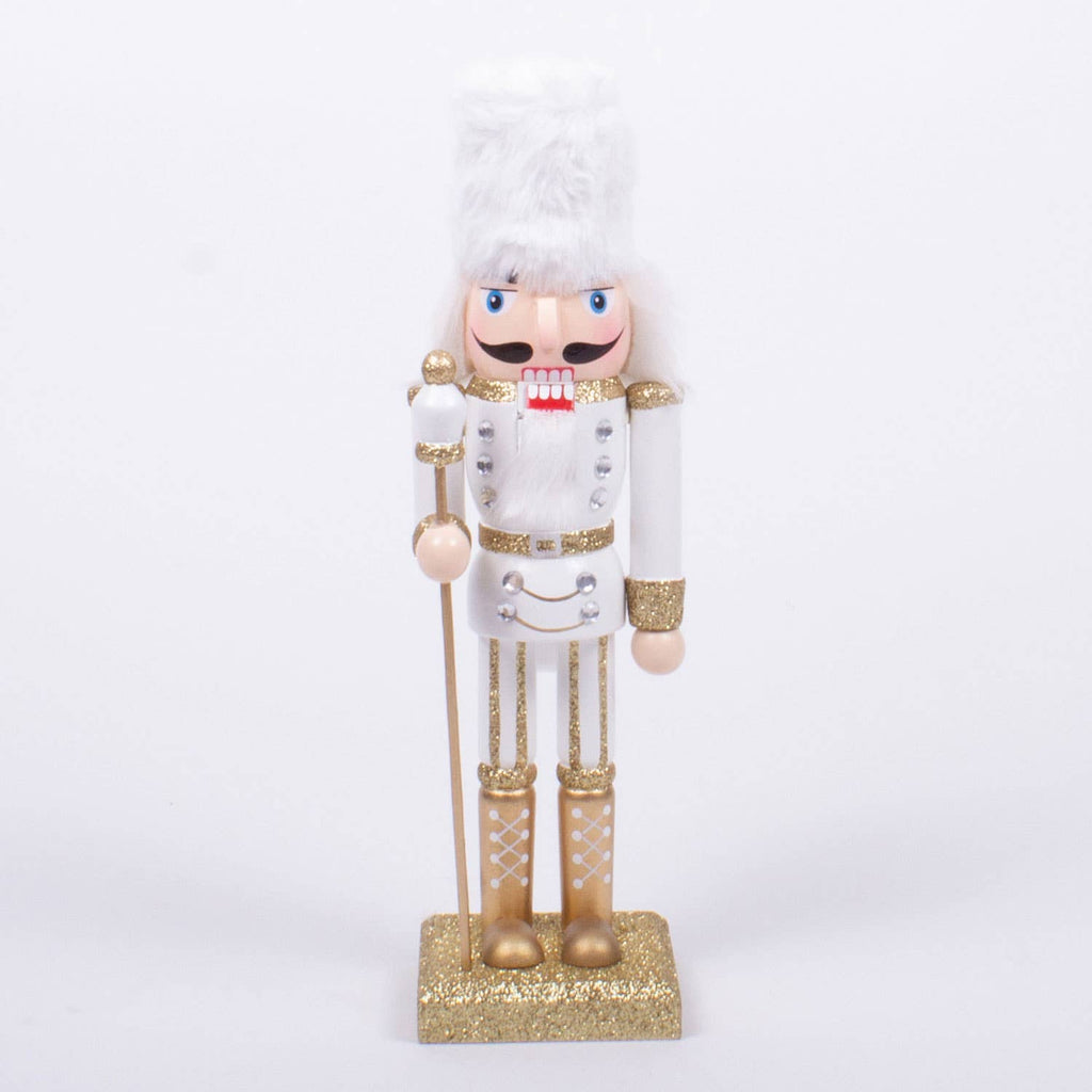 White 10" Nutcracker-8 Oak Lane