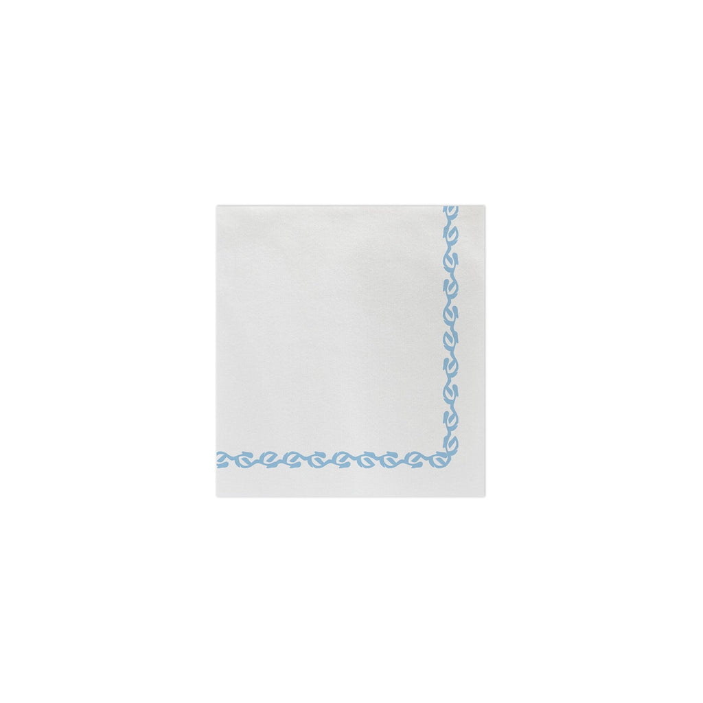 Vietri Papersoft Napkins Florentine Light Blue Cocktail Napkins (Pack of 20)Vietri