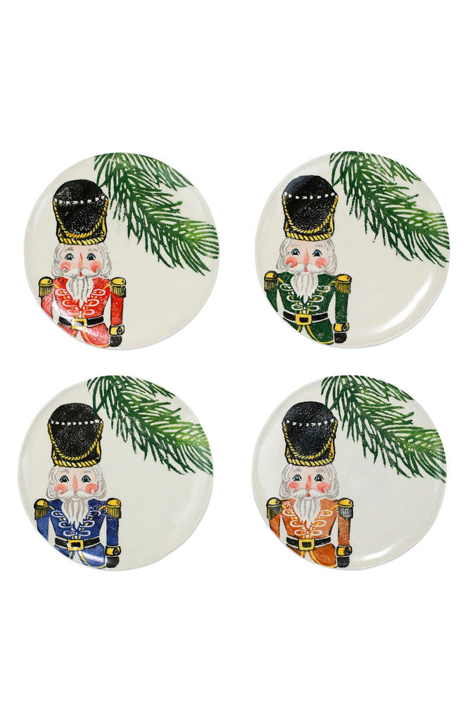 Nutcracker Set of Assorted Salad Plates-Vietri