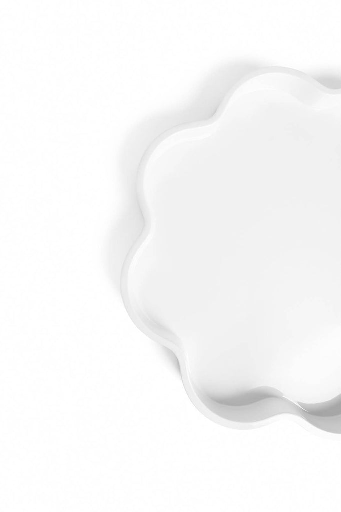 Pastel Proper - Lacquered "Bloom" Tray by Pastel Proper: Medium-Cloud