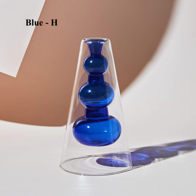 IVORE.GROUP - Nordic Hydroponic Colored Glass Vase