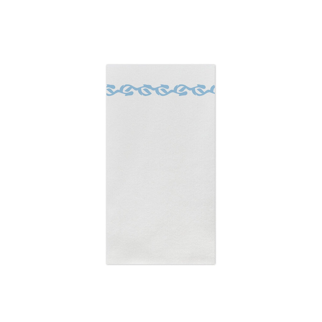 Papersoft Napkins Florentine Light Blue Guest Towel Napkins (Pack of 20)