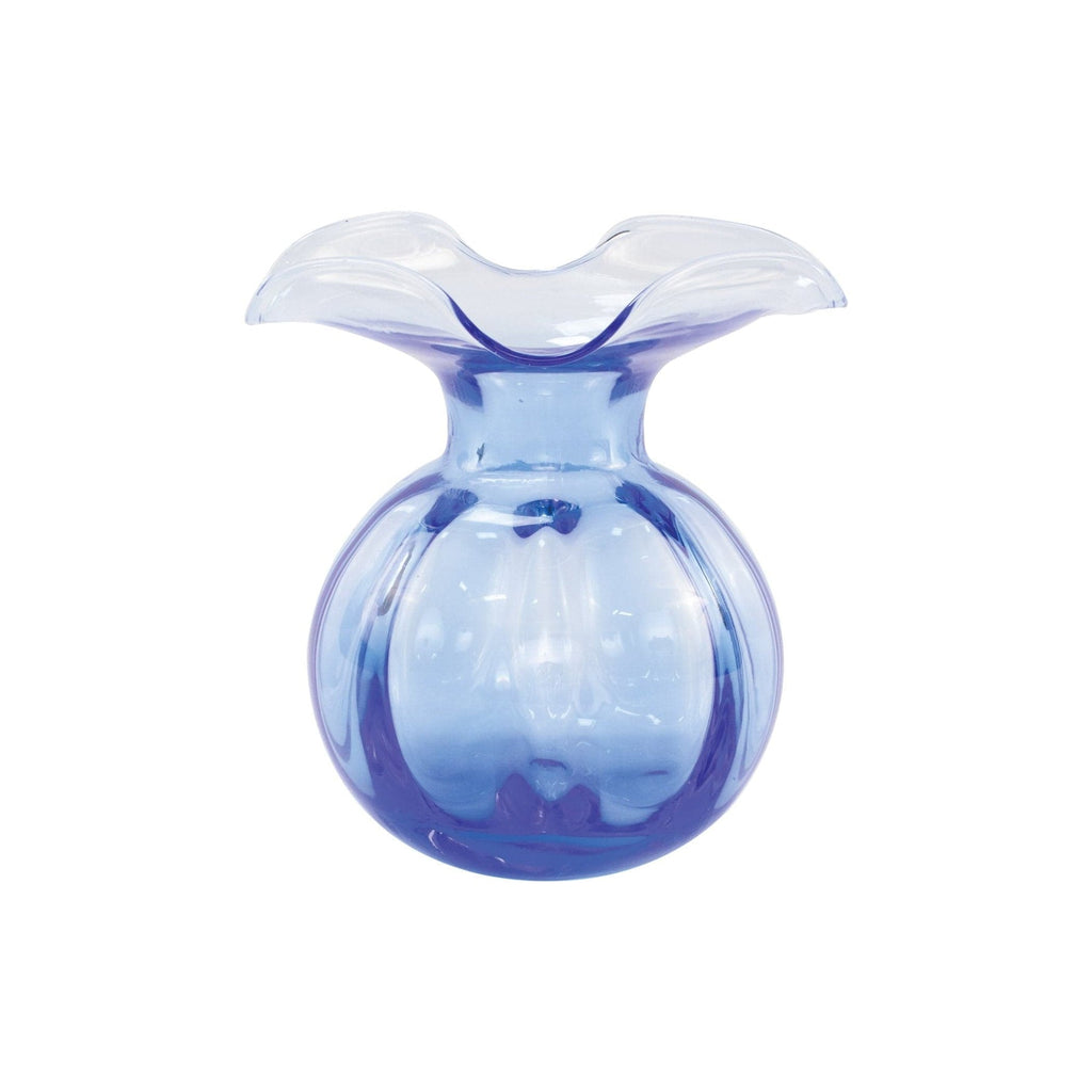 Hibiscus Glass Cobalt Medium Fluted Vase