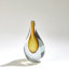 Stretched Neck Vase-Amber-Small