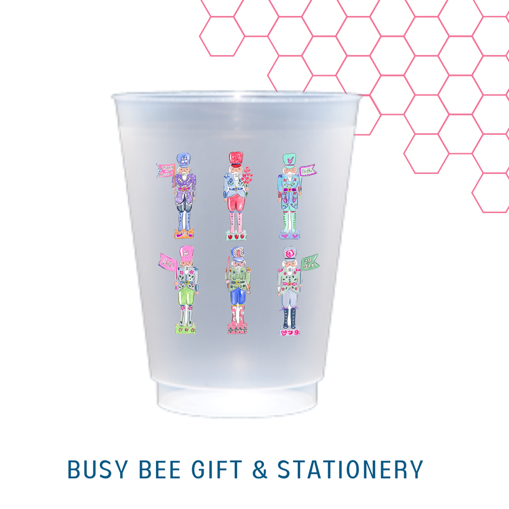 Busy Bee Gift & Stationery - Nutcrackers Holiday Frost Flex Cups