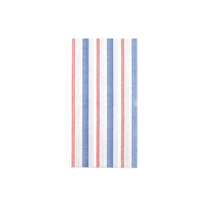 Vietri  Napkins Capri Guest Towels (Pack of 20)- USA Flag Striped