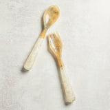 Vida Salad Servers - resin (White)