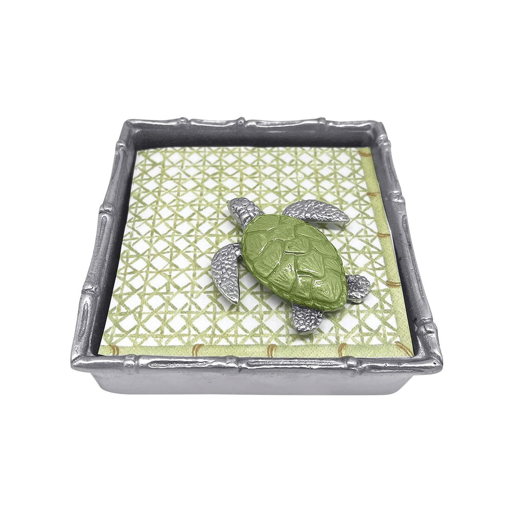 Mariposa - Green Sea Turtle Bamboo Napkin Box