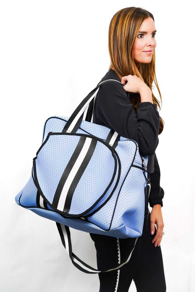 Parker & Hyde - Baby Blue & Navy Tennis Bag - Home 2 Court