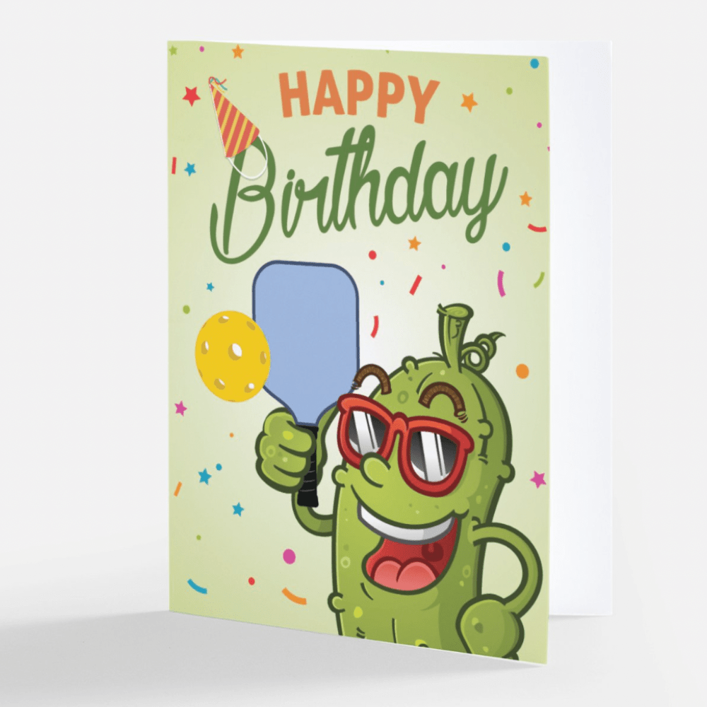 Pickleball Pickleb Birthday Card - Home 2 Court