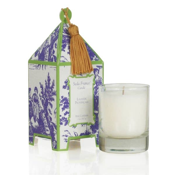 Lavande Provencale Toile Mini Pagoda Candle