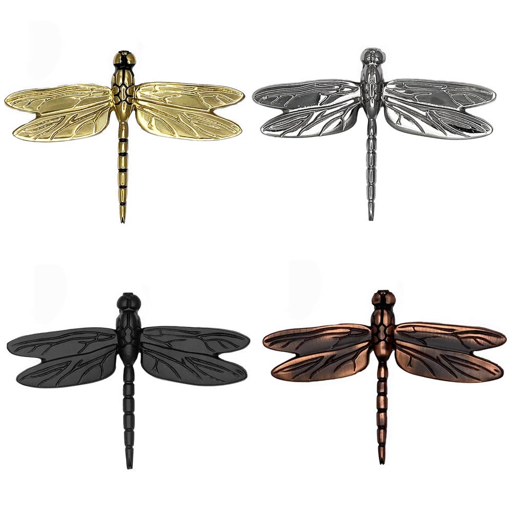 Brass Dragonfly Door Knocker: 6H x 8.25W / Brass