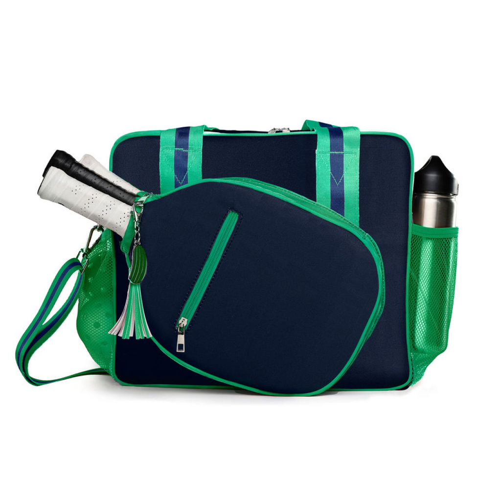 The Lola Pickleball Tote Bag Navy / Green