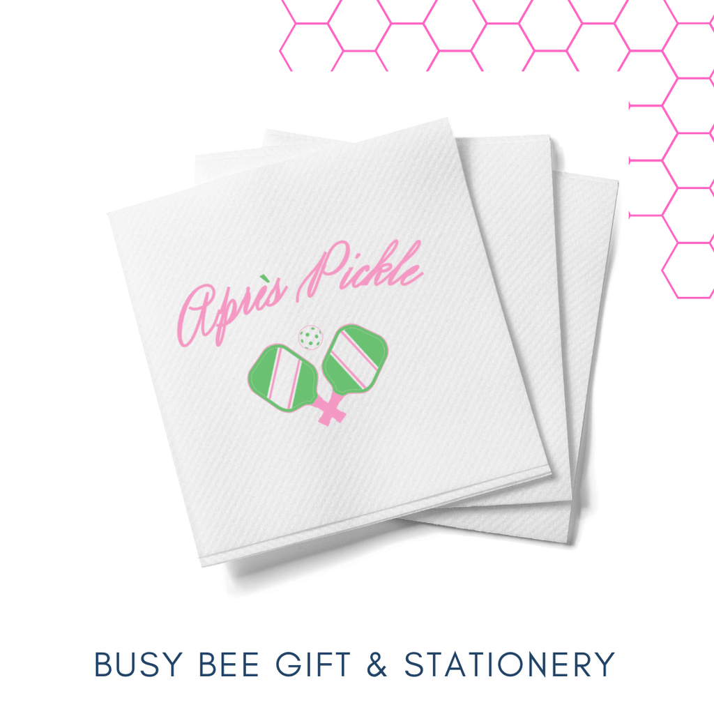 Busy Bee Gift & Stationery - Apres Pickle Cocktail Napkins Pickle Ball - Home 2 Court